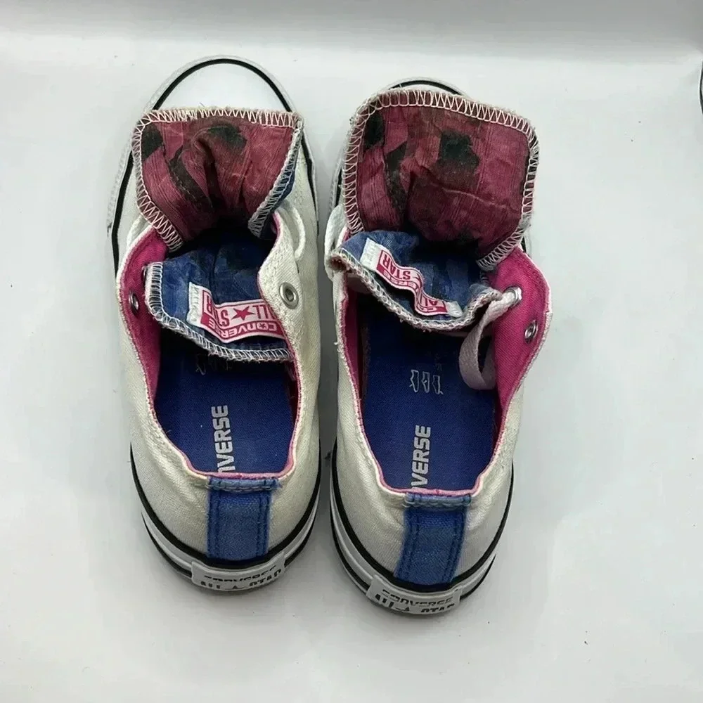 Converse All*Star childs white low tops athletic sneaker 3 girl youth streetwear